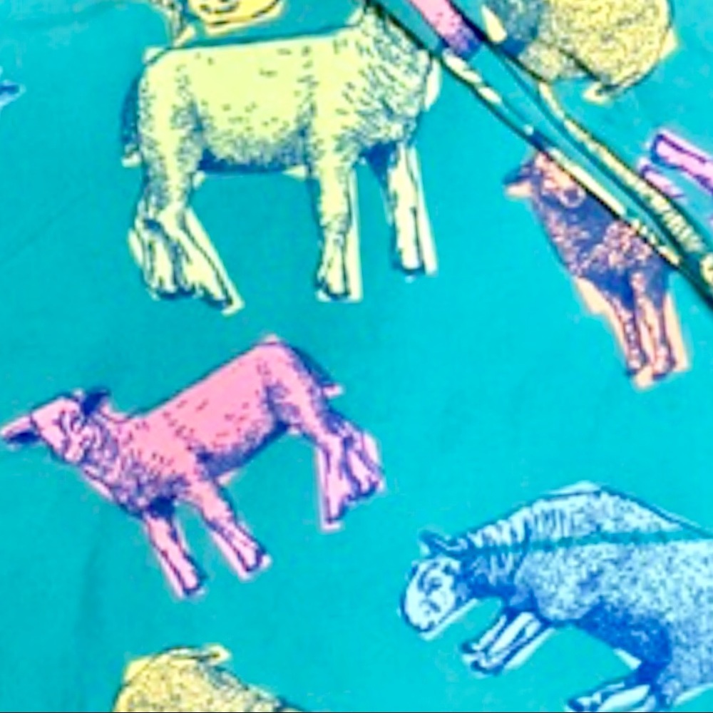 LuLaRoe Sheep Turquoise Leggings